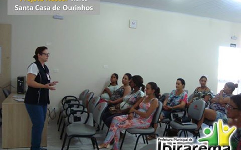 Projeto Nascer de Ibirarema visita Santa Casa de Ourinhos