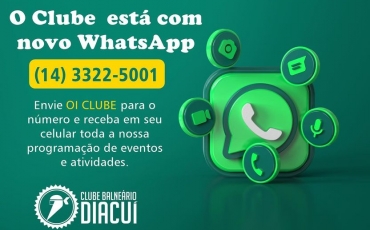 Clube Diacui tem número novo  WhatsApp